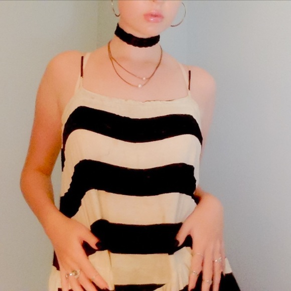 BLACK & WHITE THICK STRIPED SHIRT - Picture 1 of 7